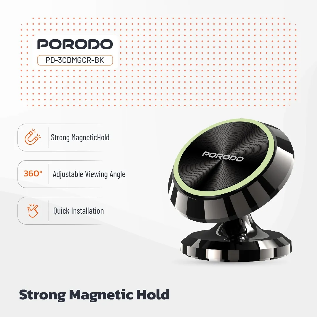 Porodo 360° Sw Magnetic Car Mount - Image 3