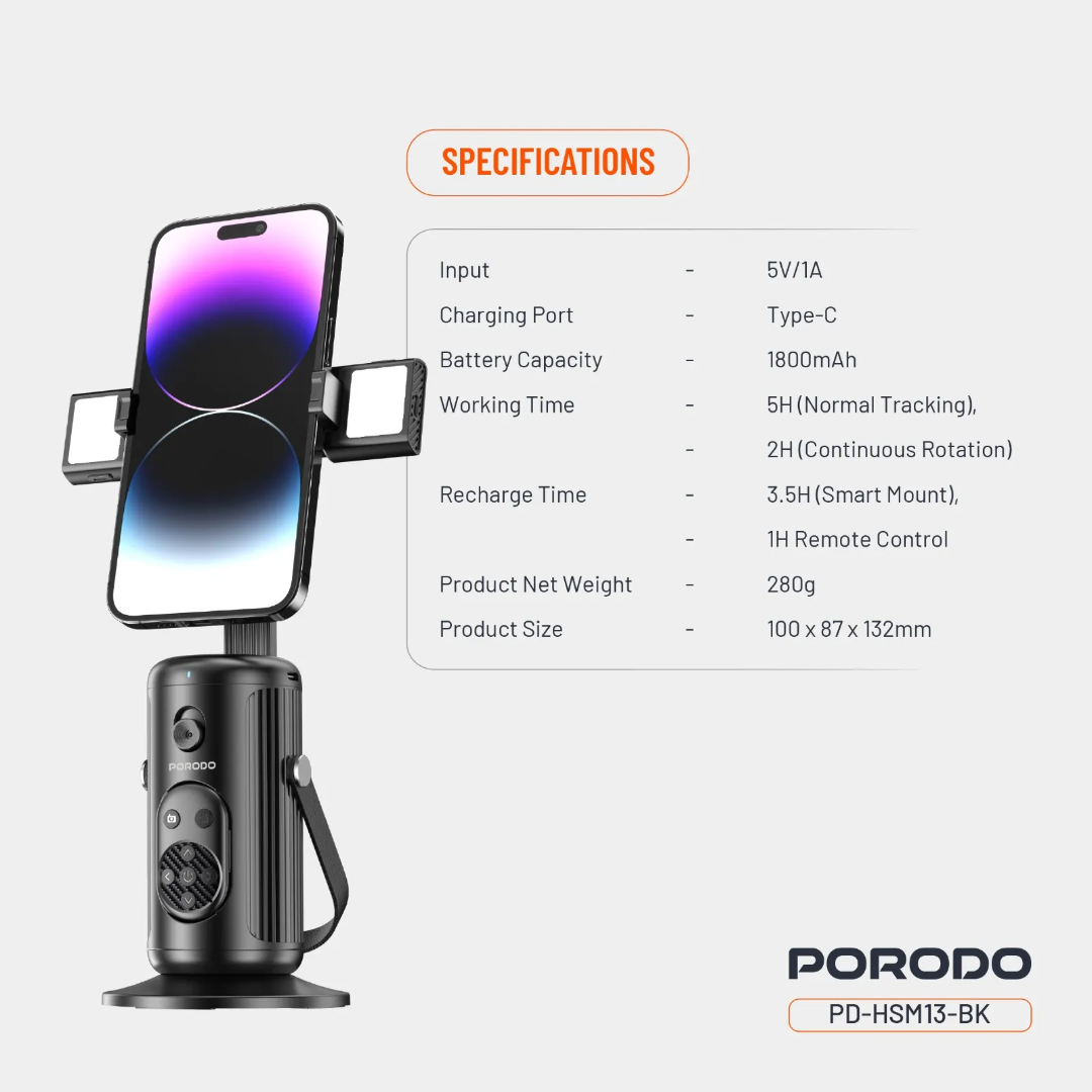 Porodo Face Tracking Smart Mount - Image 7