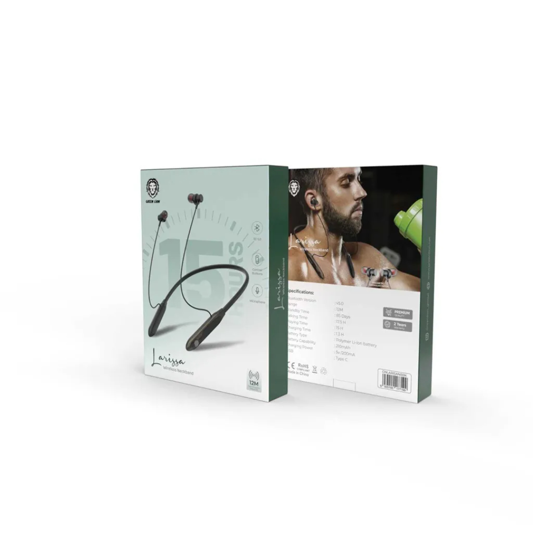 Green Lion Larissa Neckband – Amazing 15H Playtime, Bluetooth 5.0 - Image 3