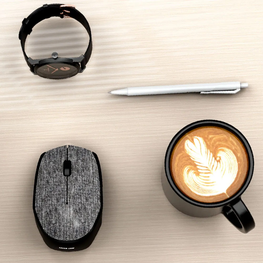 GREEN LION G100 WIRELESS MOUSE -GRAY - Image 2