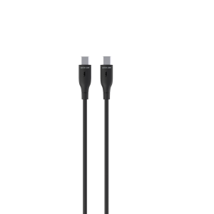 Green Lion USB-C to USB-C PVC cable, 30cm, 60W PD, black (product view)