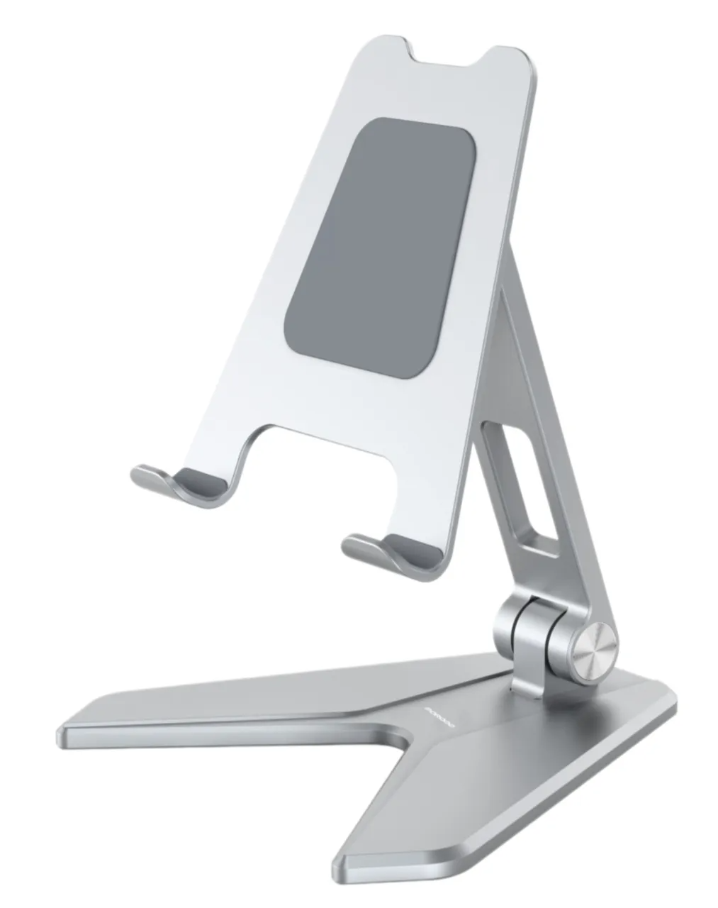 Porodo aluminum alloy foldable mobile stand (front view)