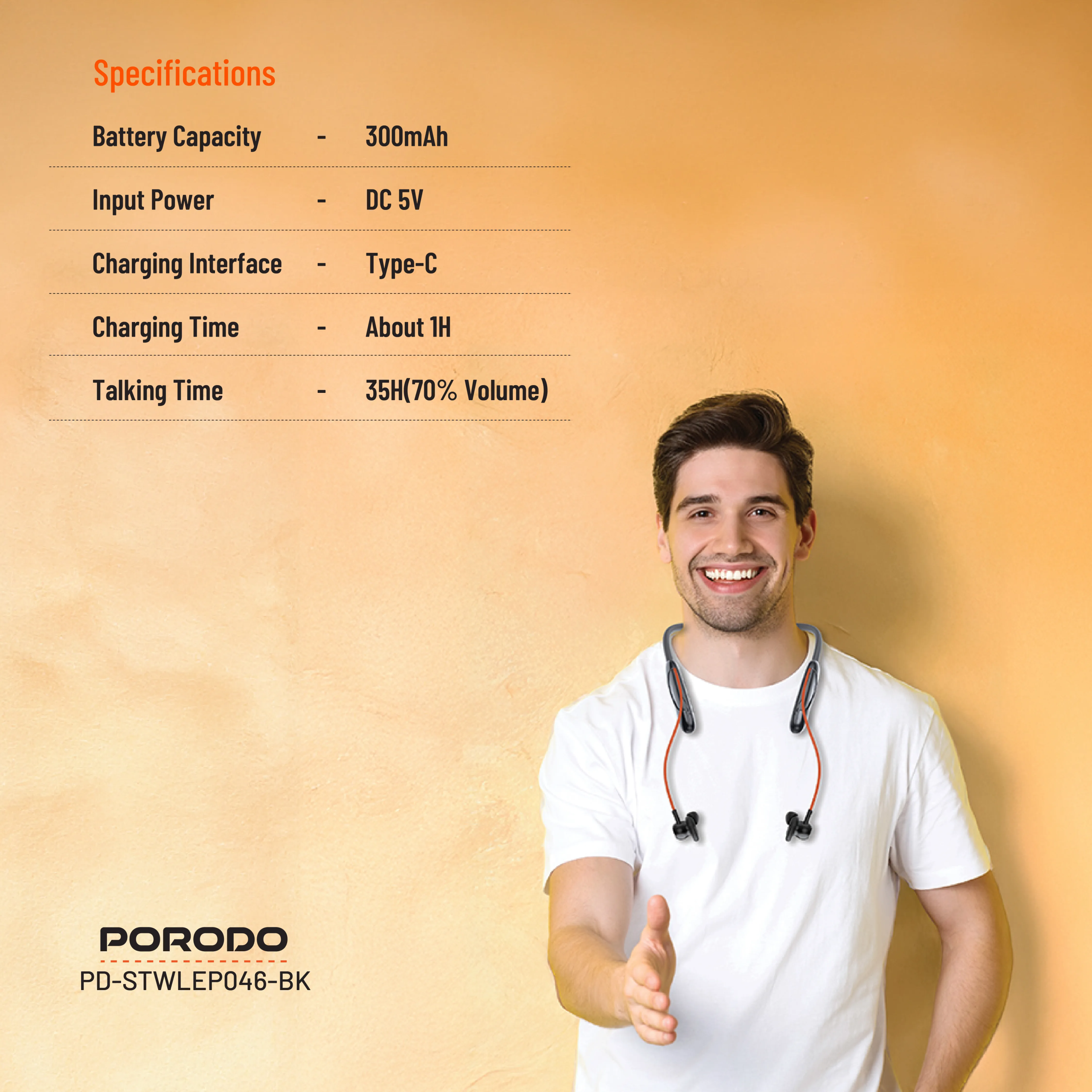 Porodo Soundtec Echo Flex earbuds packaging