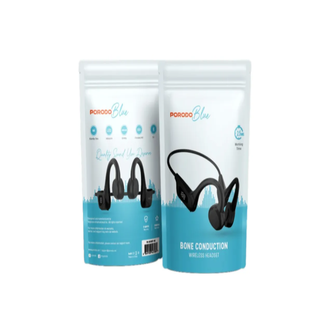 Porodo Blue Bone Conduction Headset – Bluetooth 5.1, USB‑C, Open‑Ear - Image 2