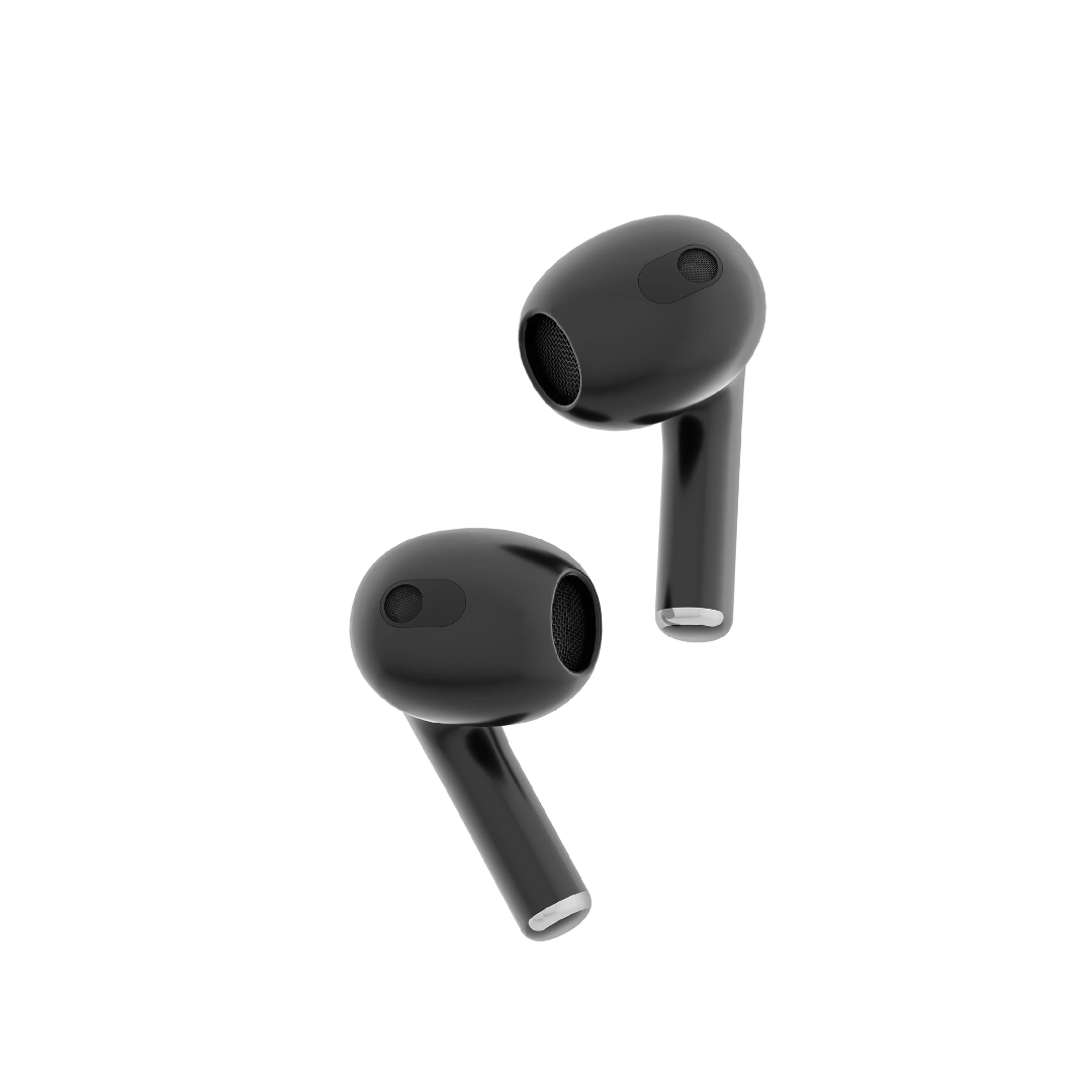 Porodo Blue Deep Bass Wireless Earbuds 3 in black with charging case