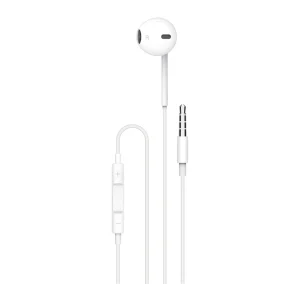 Porodo mono earphone with 3.5mm AUX connector, microphone and 3-button control