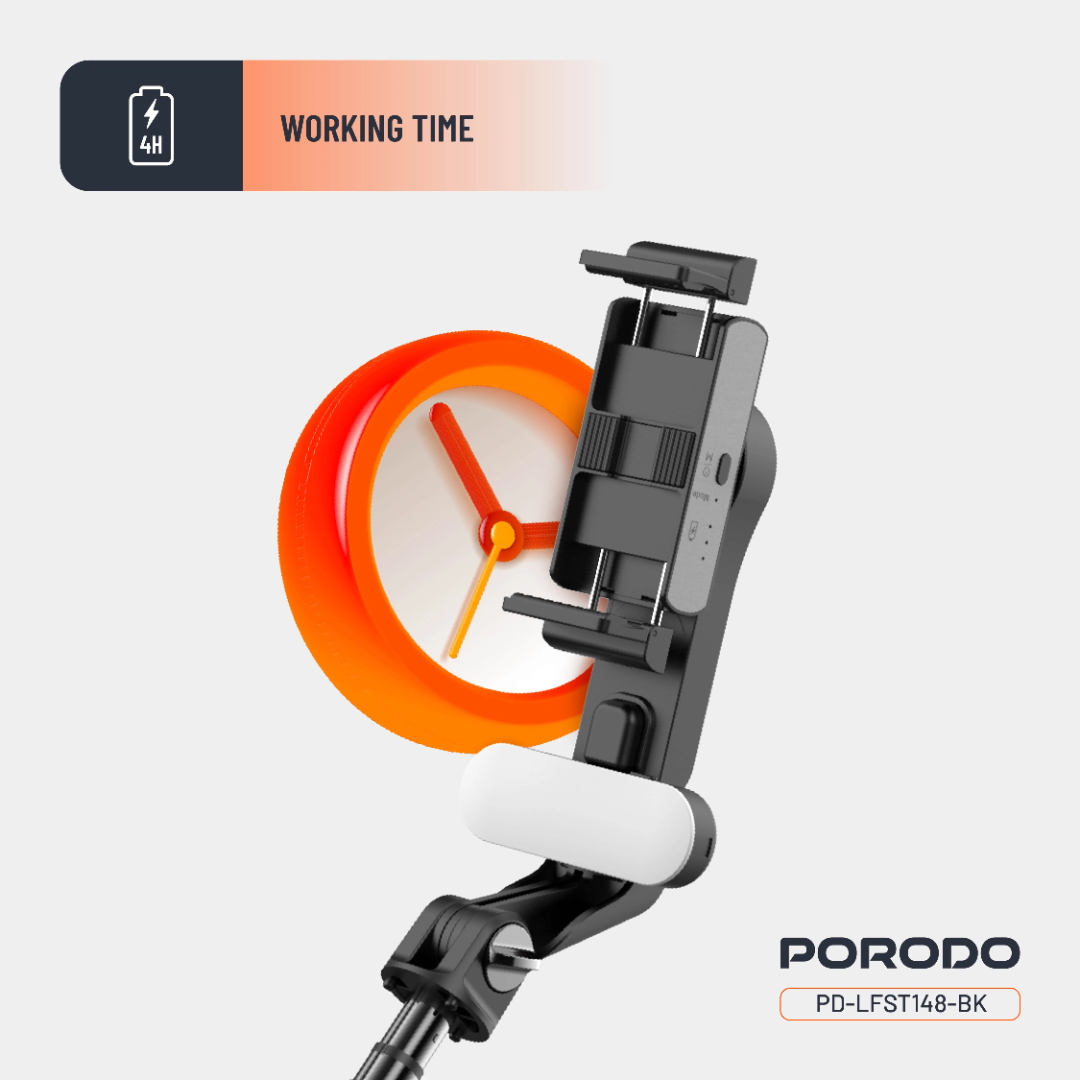Porodo QuadBase Gimbal Stabilizer (Black) - Image 4