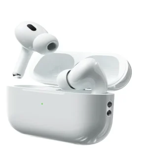 Porodo Soundtec ANC Earbuds Pro 2 true wireless earbuds white with touch and swipe control and wireless charging