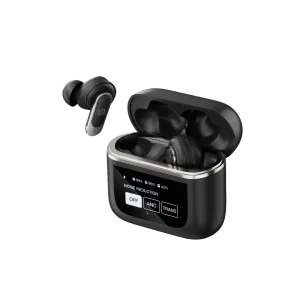 Porodo Soundtec Guide ANC TWS earbuds with touch‑screen charging case