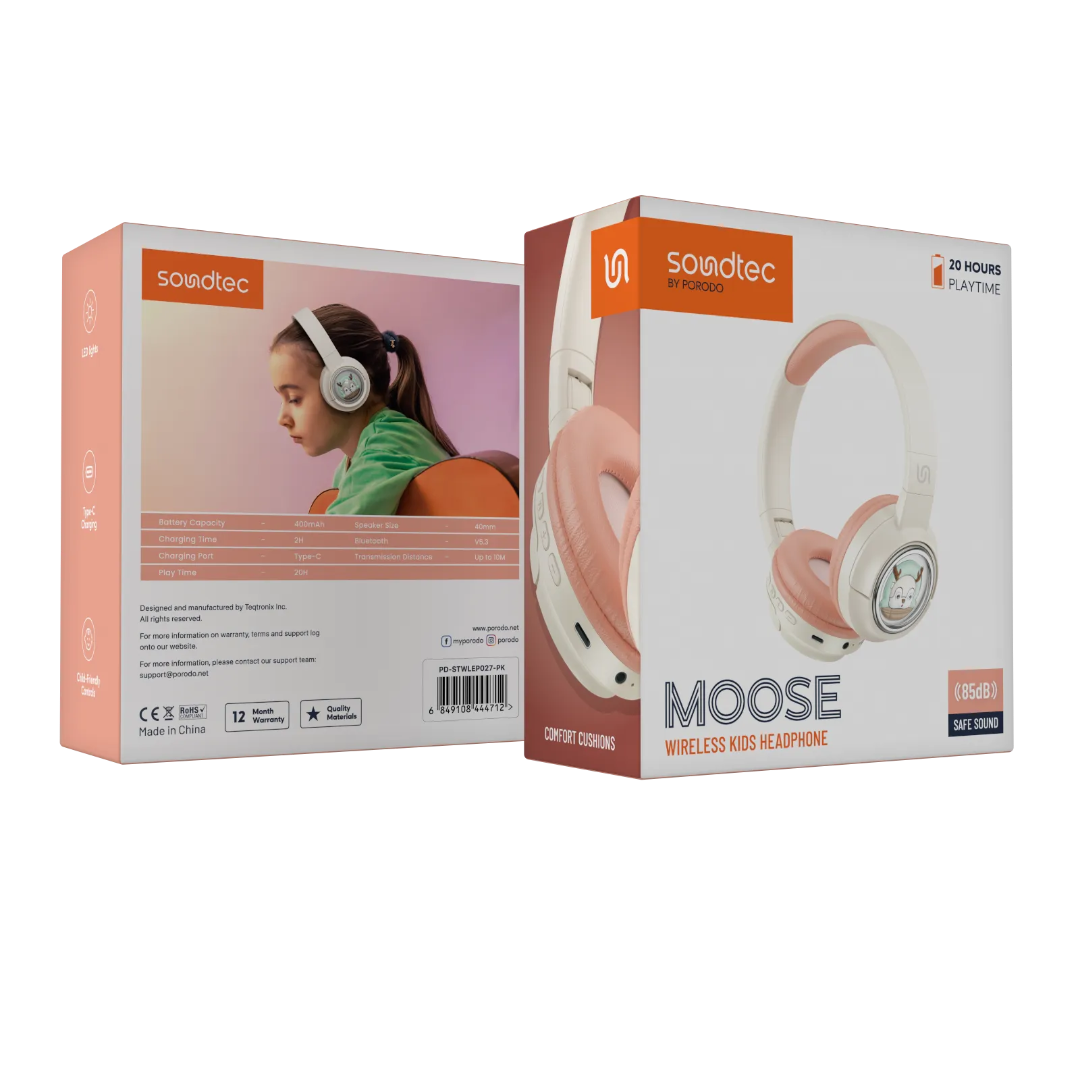 Soundtec Moose Wireless Kids Headphone (Safe Sound) - Image 5
