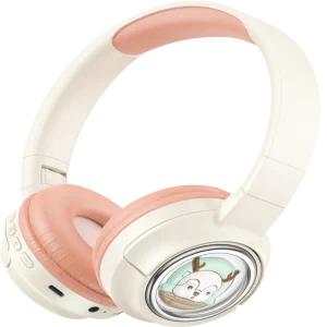 Soundtec Moose wireless kids headphone in blue with LED lights