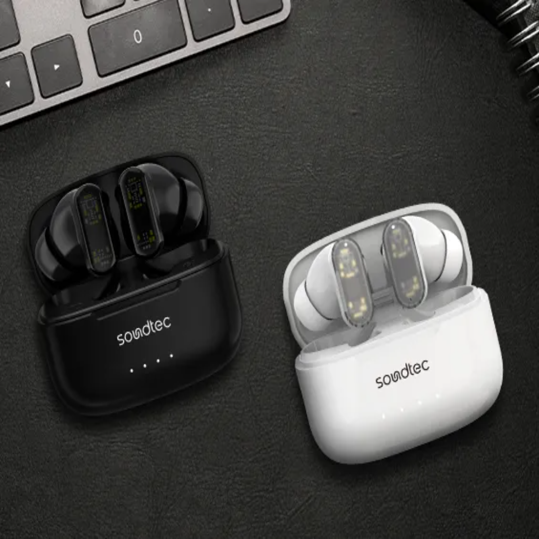 Porodo Soundtec ANC & ENC TWS (Transparent Earbuds)black - Image 5