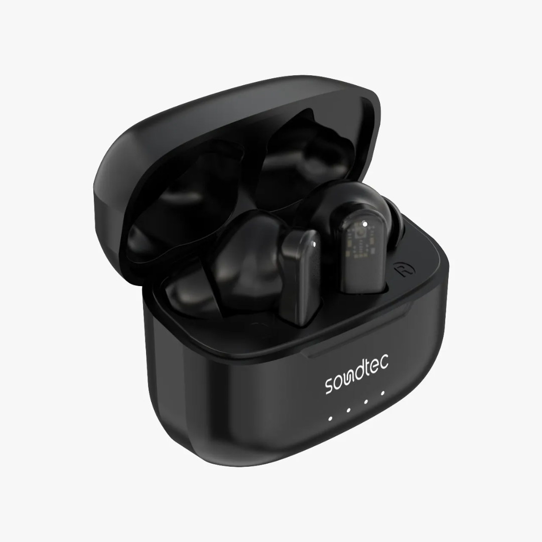 Porodo Soundtec ANC & ENC TWS (Transparent Earbuds)black - Image 2