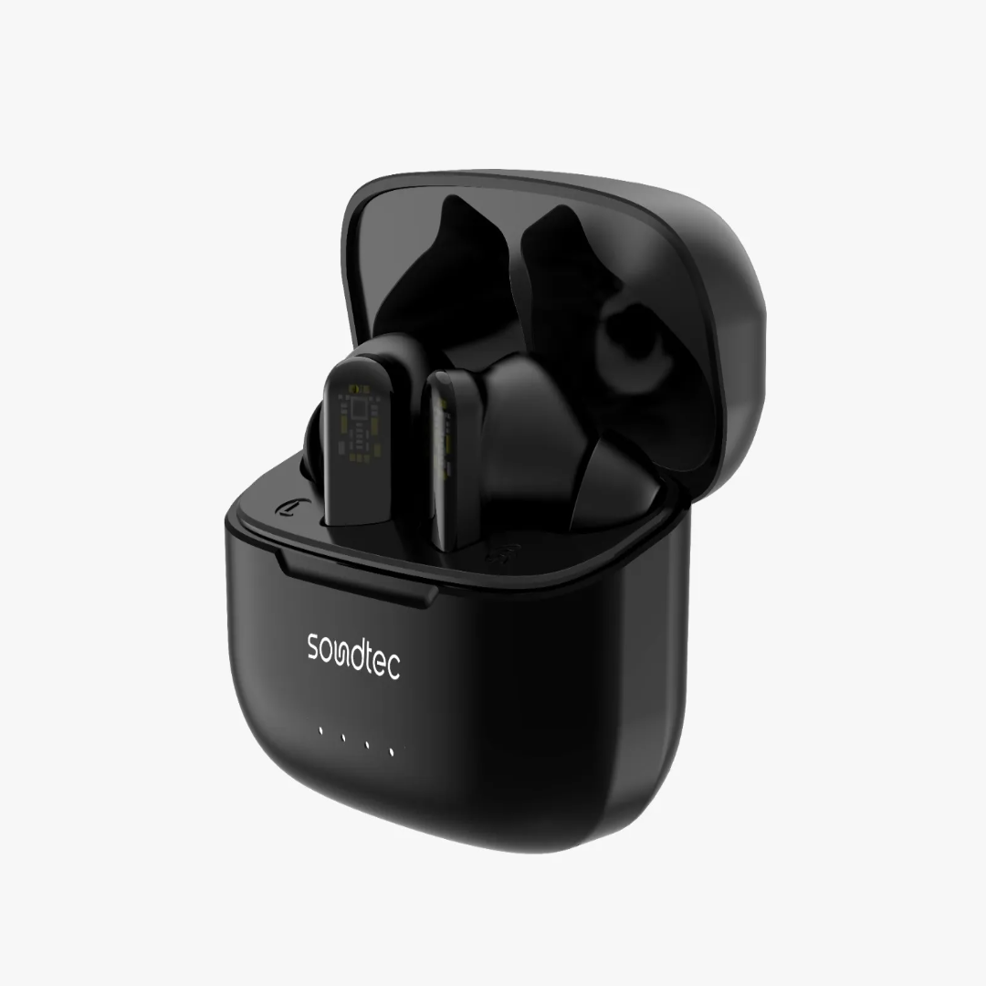 Porodo Soundtec ANC & ENC TWS (Transparent Earbuds)black - Image 3