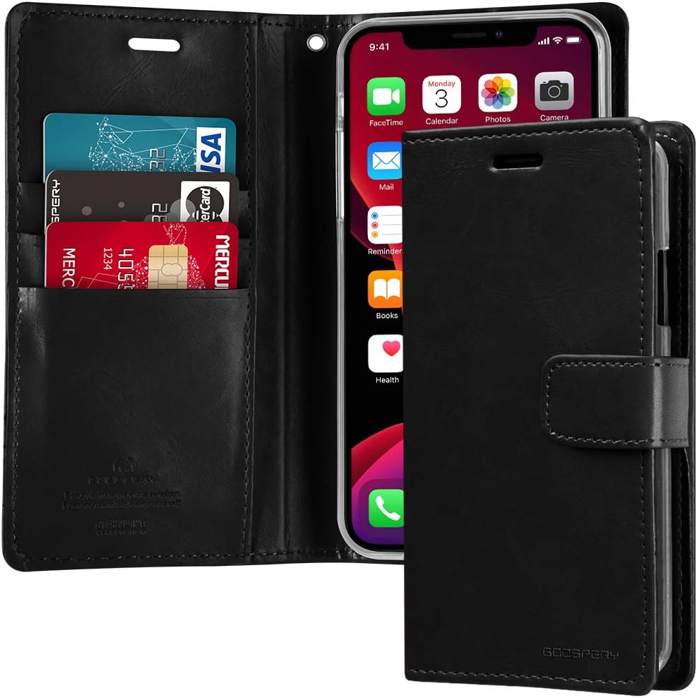 iphone 11 magsafe blumoon 3 card wallet case black