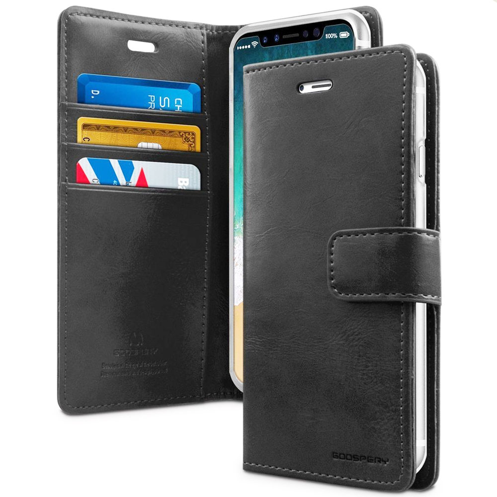 iphone 11 pro blumoon 3 card wallet case black