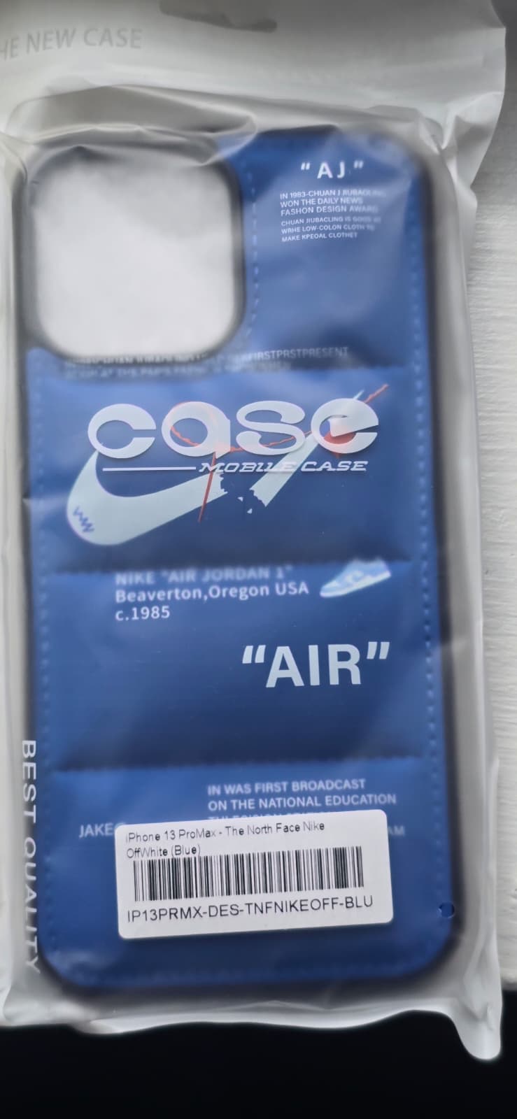 iphone 13 pro max sport puff case blue