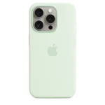 iphone 15 pro magsafe silicon case mint