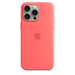iphone 15 pro max magsafe silicon case guava