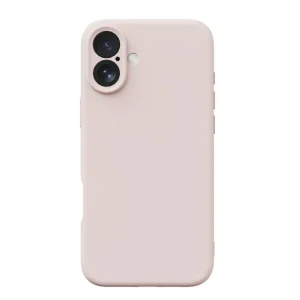 iphone 16 plus silicone case w/l sand pink