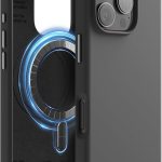 iphone 16 pro max  magsafe silicone case w/l black