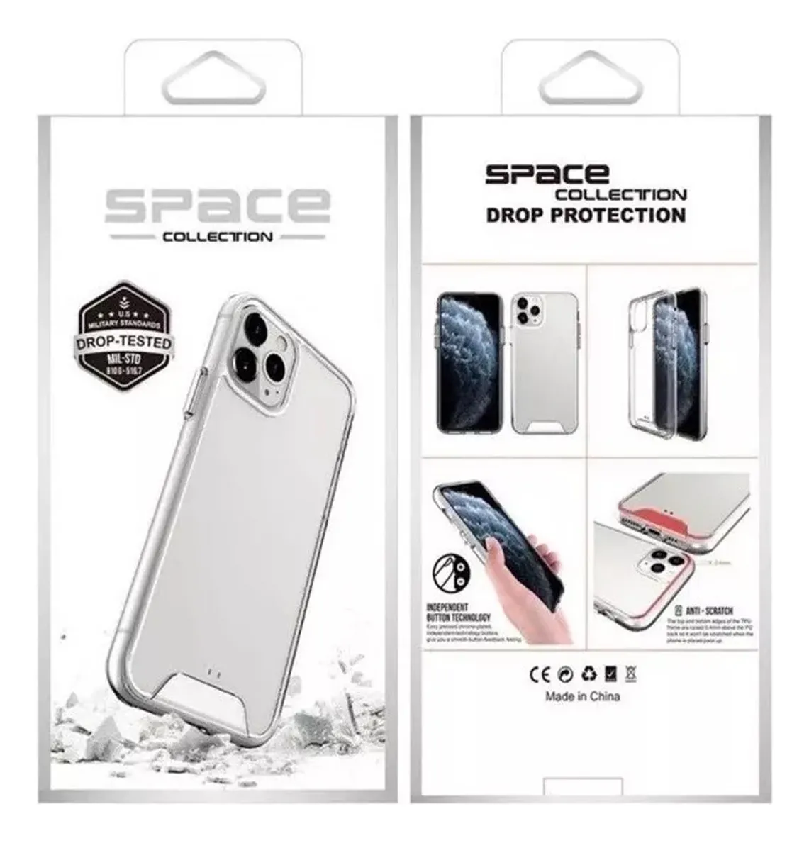 iphone 16 space clear transparent white