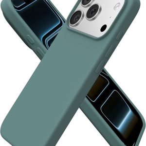 iphone 17 pro silicone case w/l midnight green