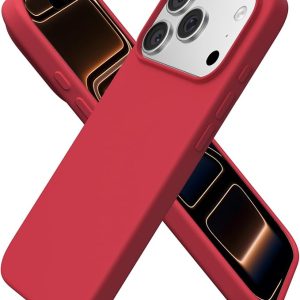 iphone 17 pro silicone case w/l red