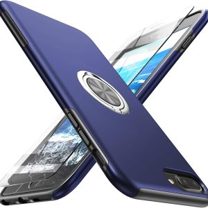 iphone 6plus/7plus/8 plus invisible ring case blue