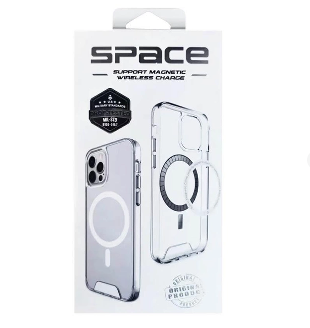 iphone magsafe space clear transparent white
