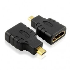 Micro HDMI male to HDMI female adapter for GoPro camera and tablet to TV connection