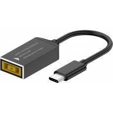 Square tip female to USB-C male PD power adapter for Lenovo and Dell chargers