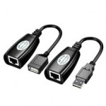 USB over RJ45 Ethernet extension adapter kit for extending USB up to 150ft over Cat5 or Cat6