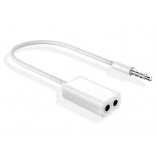 3.5mm TRRS 4-pole headset splitter cable 1 male to 2 female for mic and audio