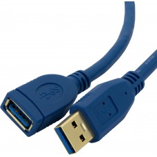 USB 3.0 extension cable 15ft type A male to female high-speed data extender