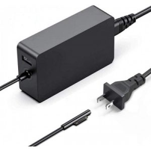 65W charger for Microsoft Surface Pro 4 5 and 6 15V 4A power adapter with USB charging port