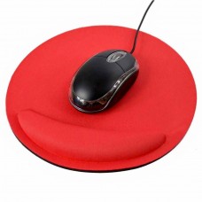 Red ergonomic mouse pad with wrist rest H-29 soft gel support mat for office and gaming