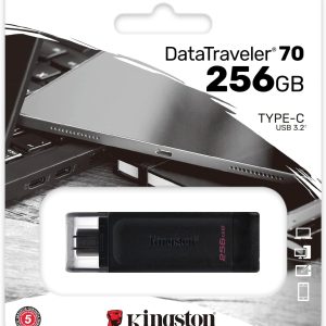 Kingston DataTraveler 70 256GB USB-C flash drive high-capacity type-C stick DT70/256GB