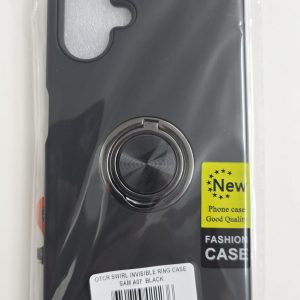 Samsung Galaxy A07 Swirl Invisible Ring Case Black