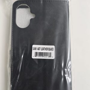 Samsung Galaxy A07 Leather Book Wallet Case Black