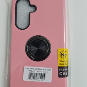 Samsung Galaxy A17 Swirl Invisible Ring Case - OTCR Rose Gold