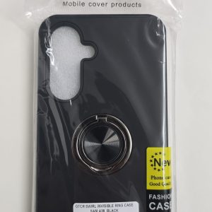 Samsung Galaxy A36 Swirl Invisible Ring Case - OTCR Black