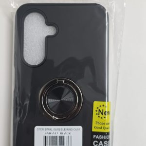 Samsung Galaxy A17 Swirl Invisible Ring Case - OTCR Black