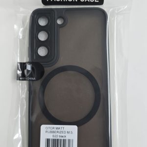 Samsung Galaxy S22 Matt Rubberized MagSafe Case - OTCR Black