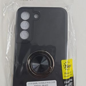 Samsung Galaxy S22 Swirl Invisible Ring Case - OTCR Black