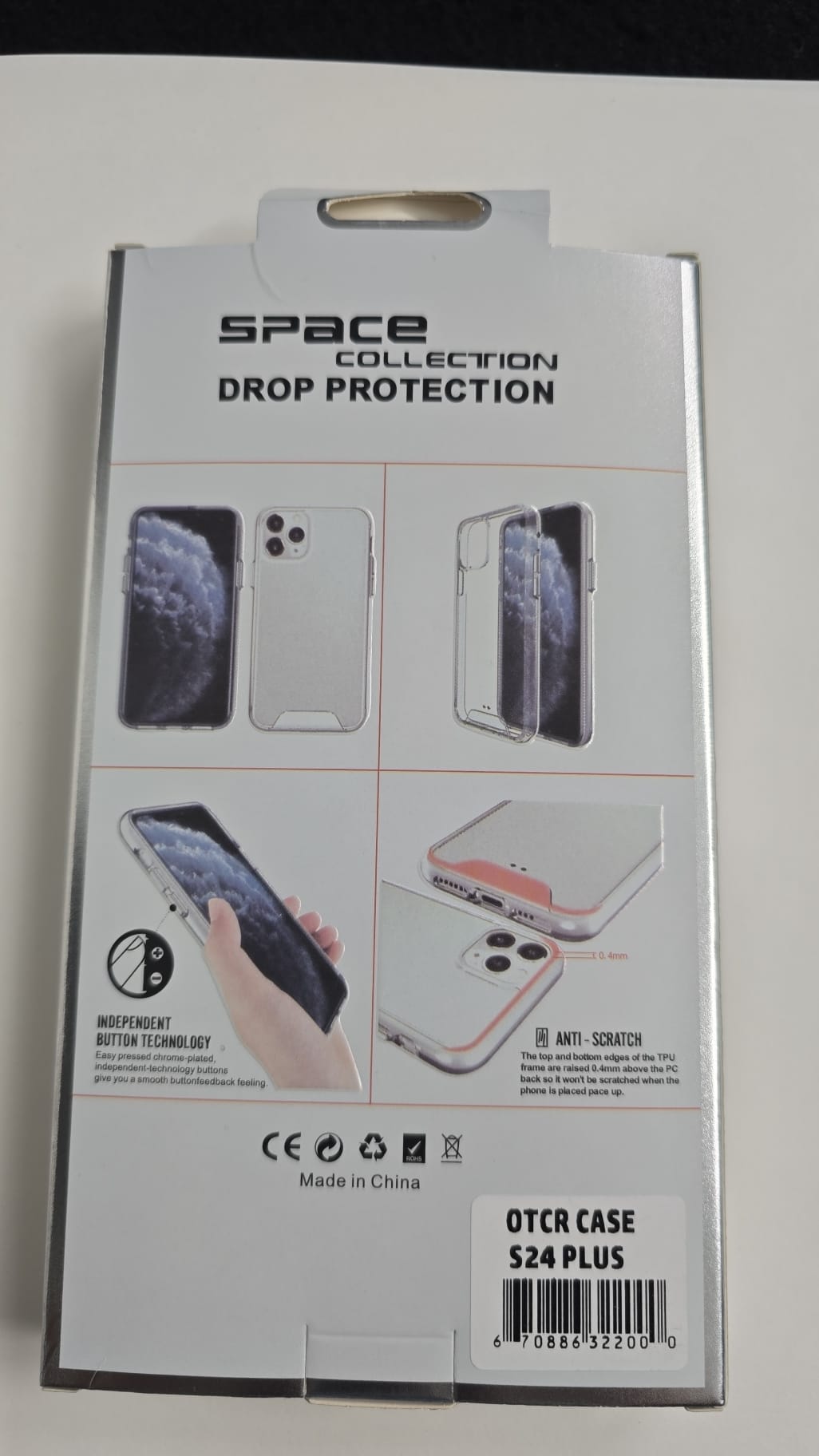 Samsung Galaxy S24 Plus Space Clear Case - OTCR Clear - Image 2