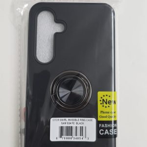 Samsung Galaxy S24 FE Swirl Invisible Ring Case - OTCR Black