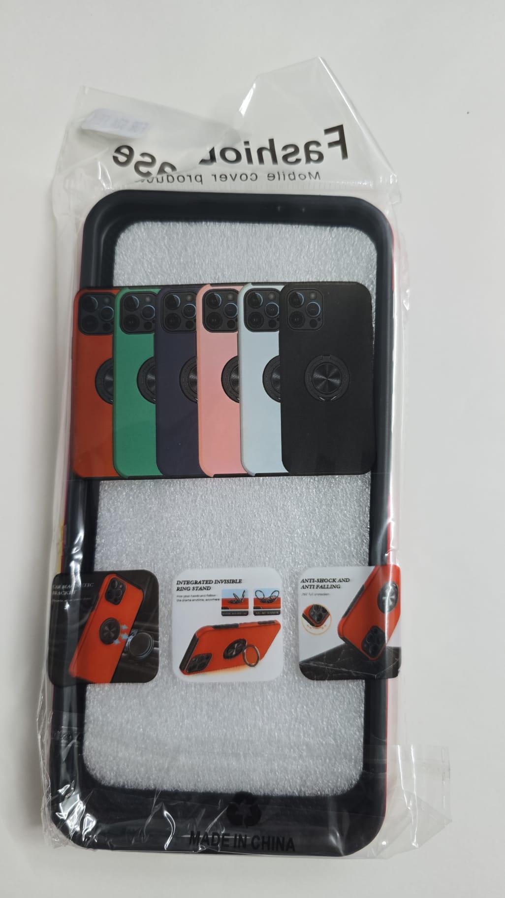 Samsung Galaxy S24 FE Swirl Invisible Ring Case - OTCR Red - Image 2