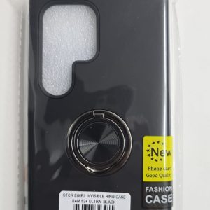 Samsung Galaxy S24 Ultra Swirl Invisible Ring Case - OTCR Black