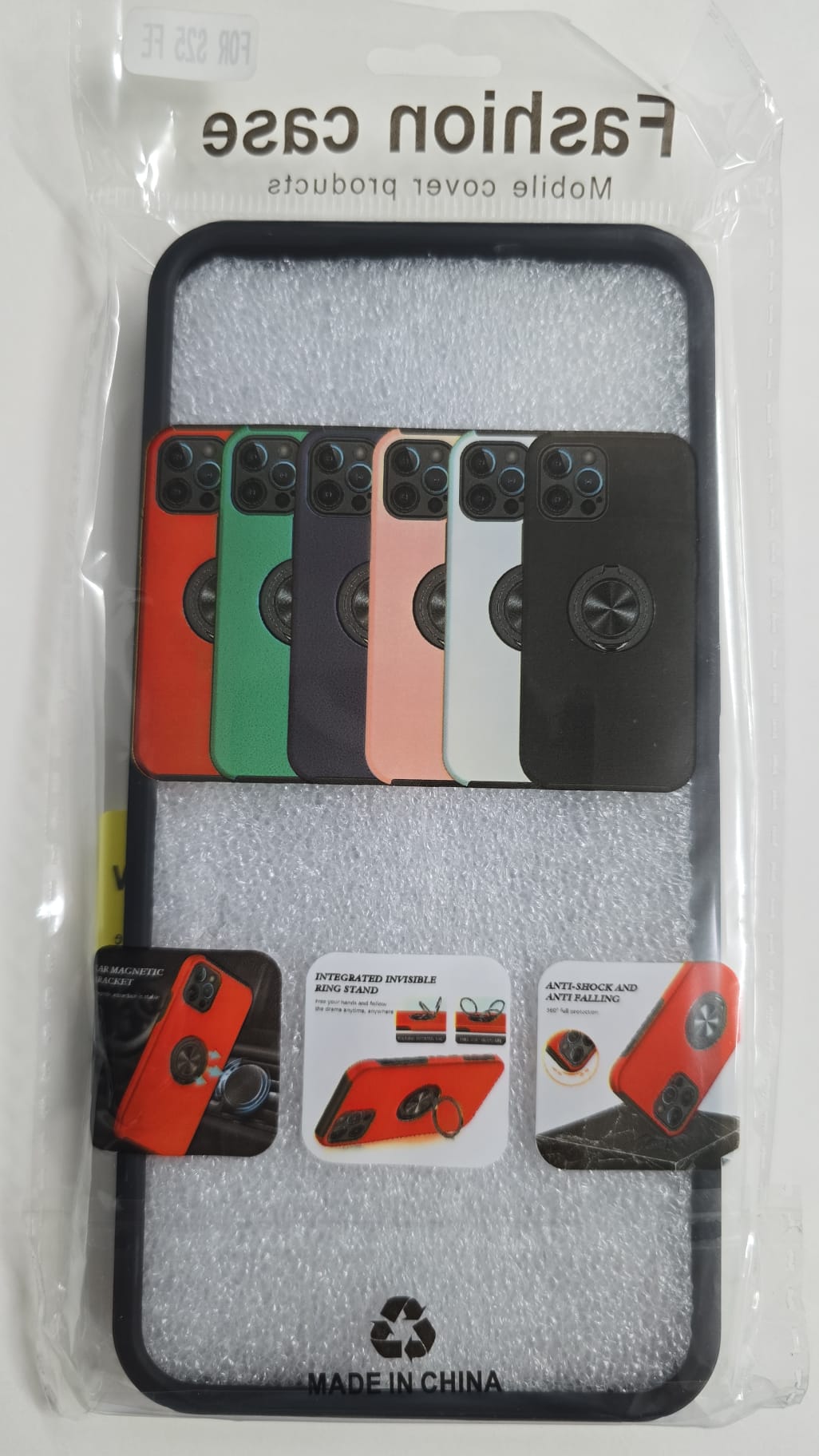 Samsung Galaxy S25 FE Swirl Invisible Ring Case - OTCR Black - Image 2